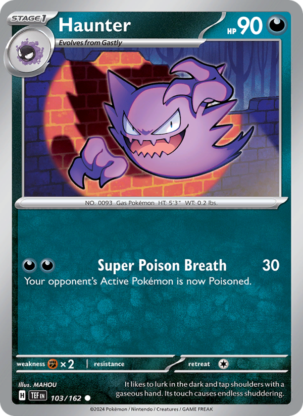 Haunter (103/162) Reverse Holo card image