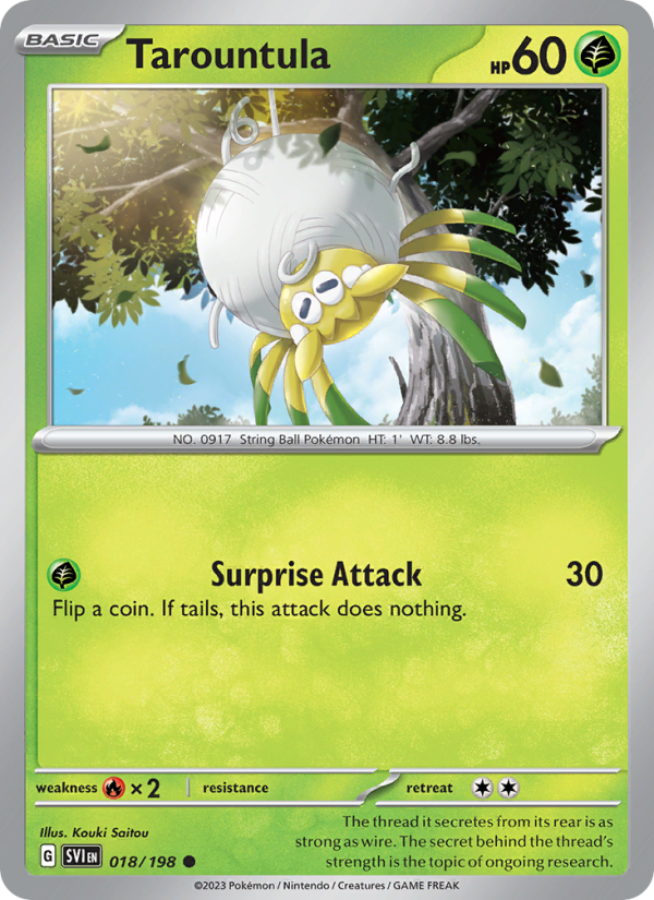 Tarountula (018/198) Reverse Holo card image