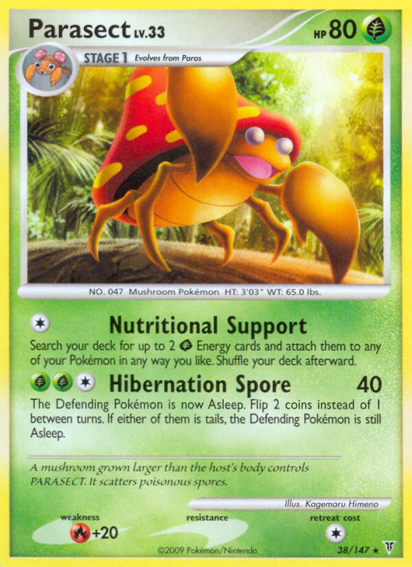 Parasect (038/147) Reverse Holo card image