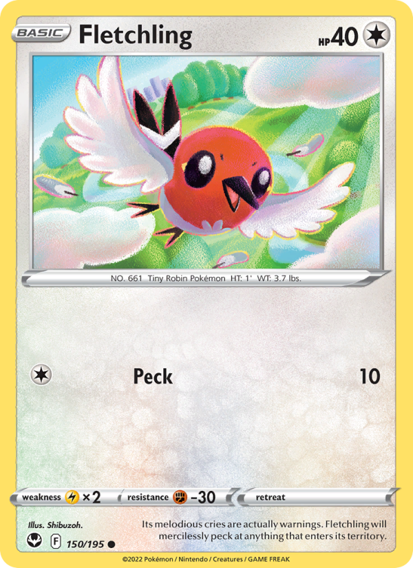 Fletchling (150/195) Reverse Holo card image