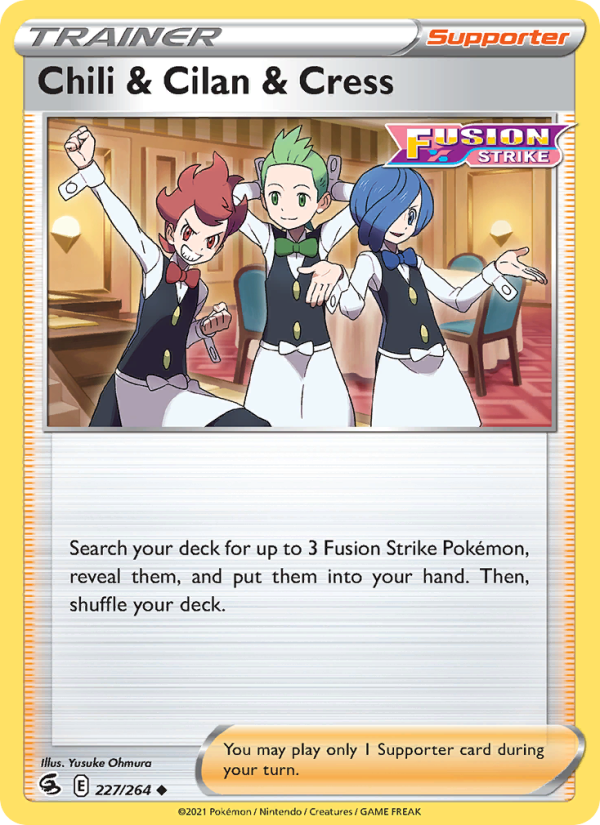 Chili & Cilan & Cress (227/264) Reverse Holo card image