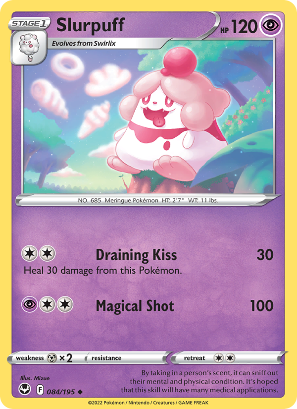 Slurpuff (084/195) Reverse Holo card image