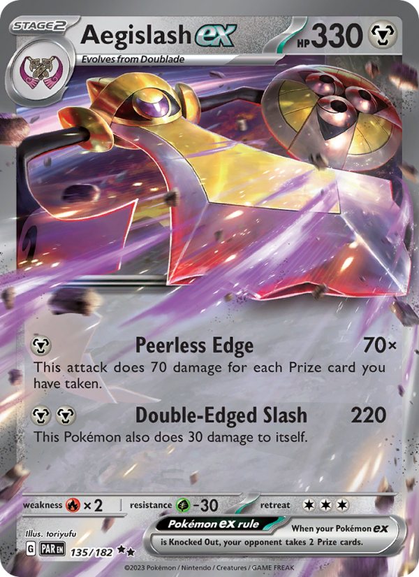 Aegislash ex (135/182) Holographic card image