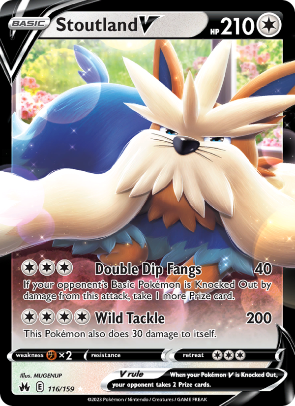 Stoutland V (116/159) Holographic card image