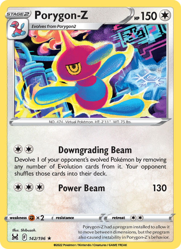 Porygon-Z (142/196) Reverse Holo card image