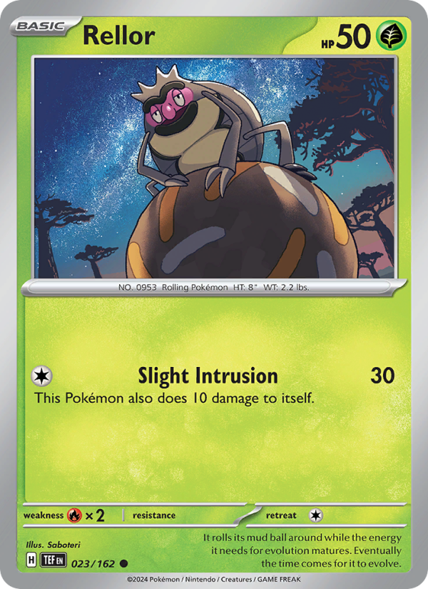 Rellor (023/162) Reverse Holo card image