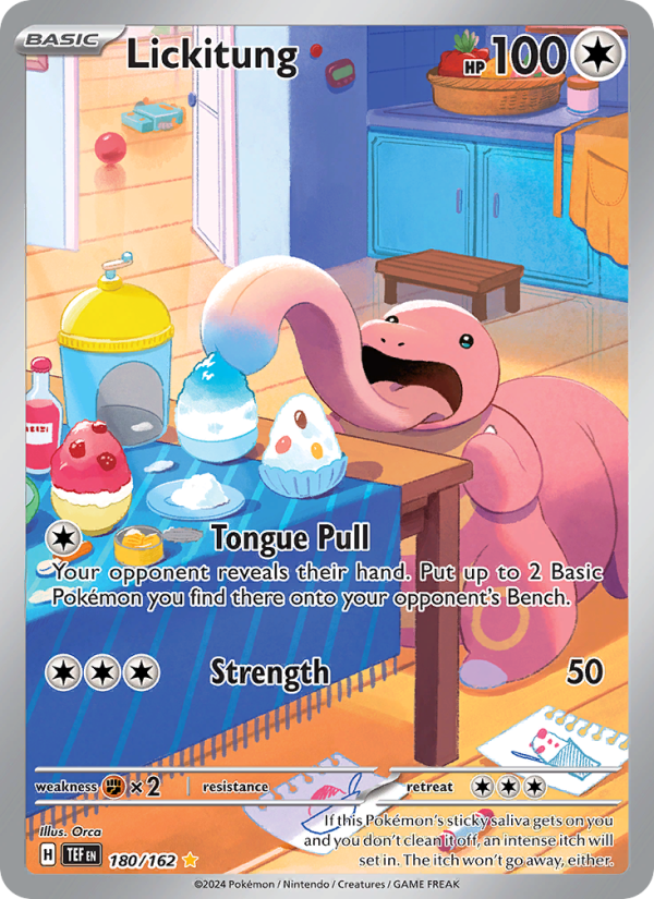 Lickitung (180/162) Holographic card image