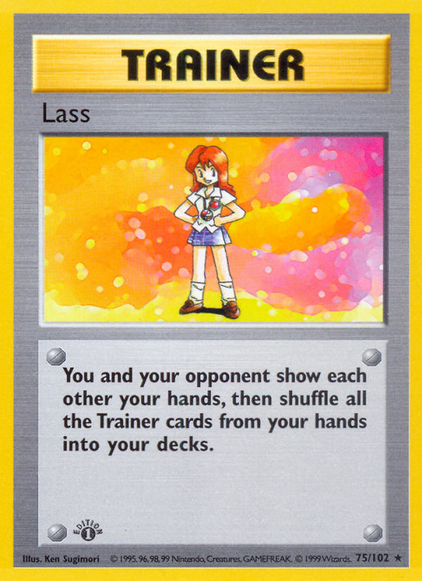Lass (075/102) Reverse Holo card image