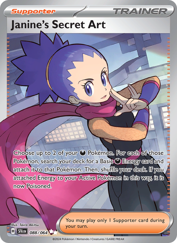 Janine's Secret Art (088/64) Holographic card image