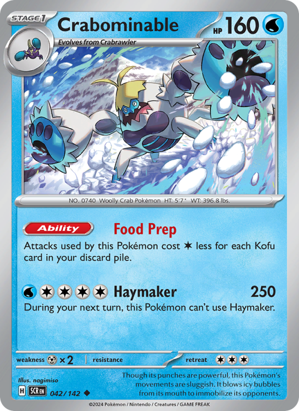 Crabominable (042/142) Reverse Holo card image