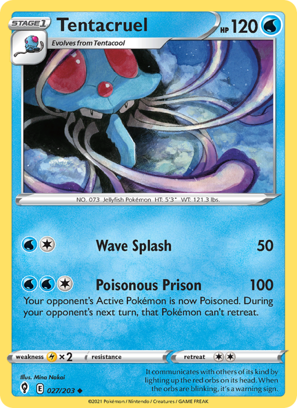 Tentacruel (027/203) Reverse Holo card image