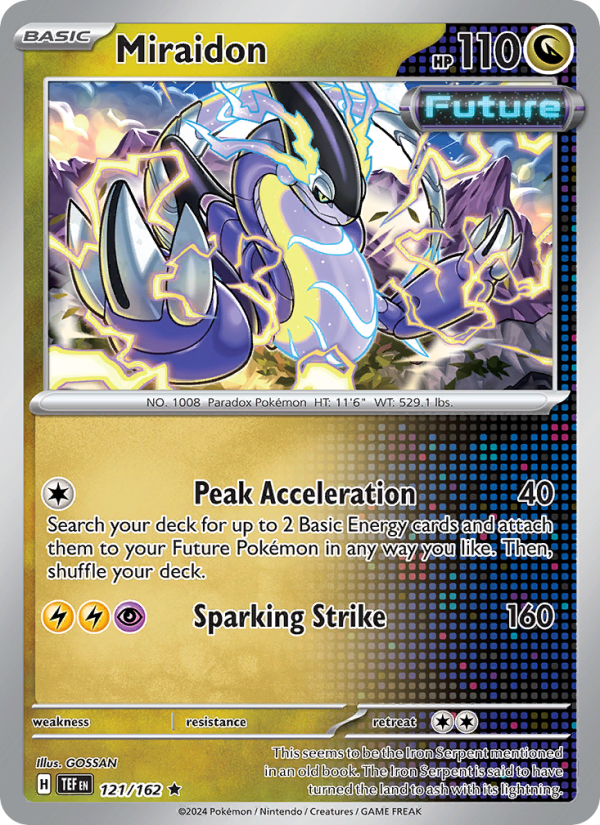 Miraidon (121/162) Reverse Holo card image