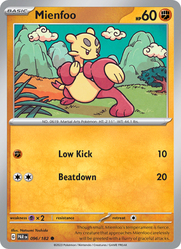 Mienfoo (096/182) Reverse Holo card image