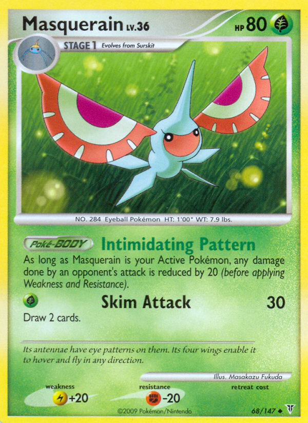 Masquerain (068/147) Reverse Holo card image