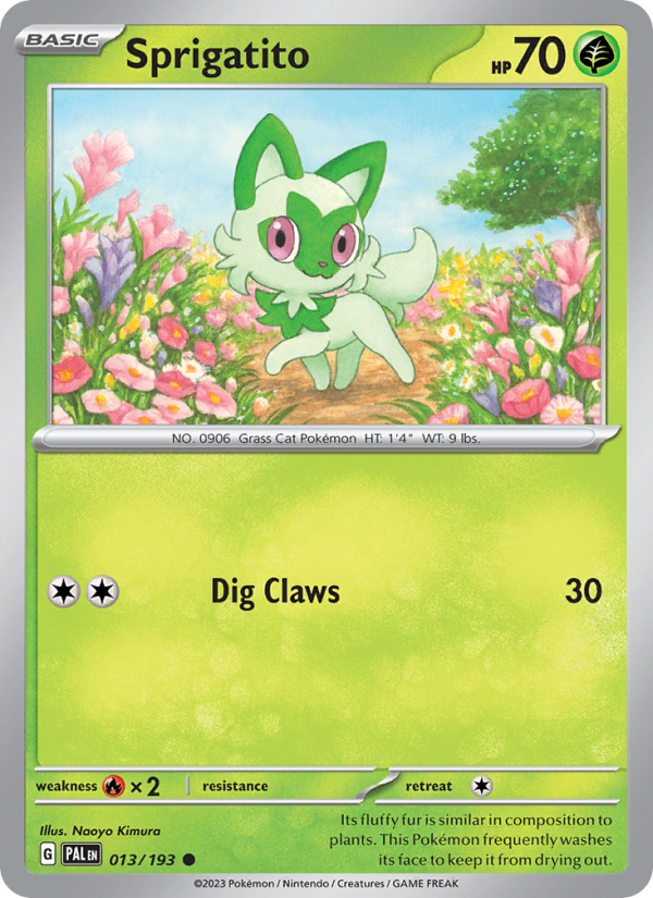 Sprigatito (013/193) Reverse Holo card image