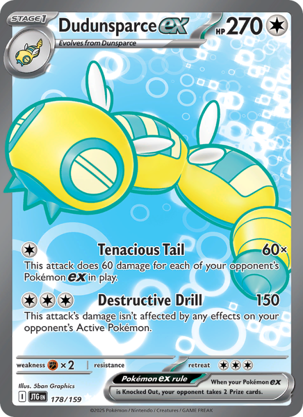 Dudunsparce ex (178/159) Reverse Holo card image
