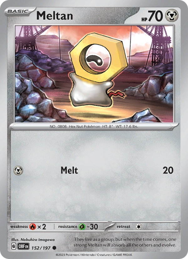 Meltan (152/197) Reverse Holo card image