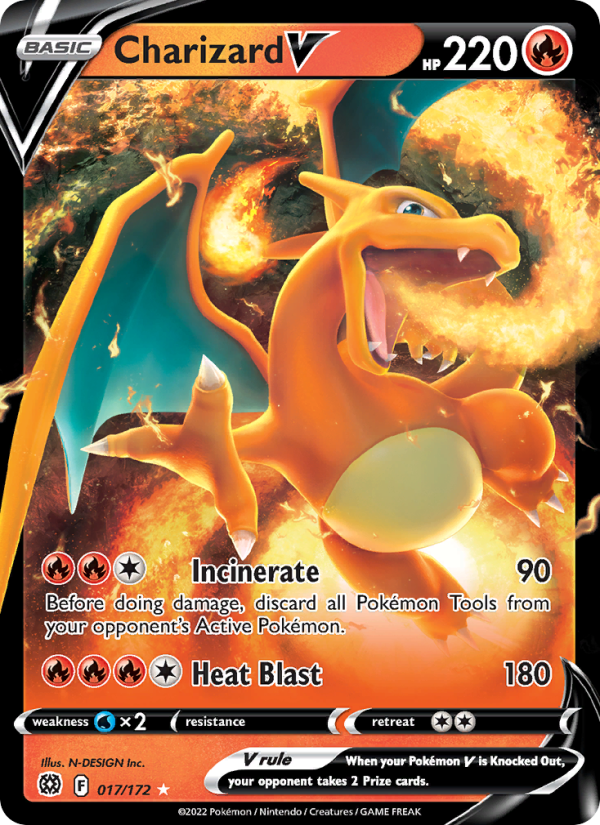 Charizard V (017/172) Holographic card image