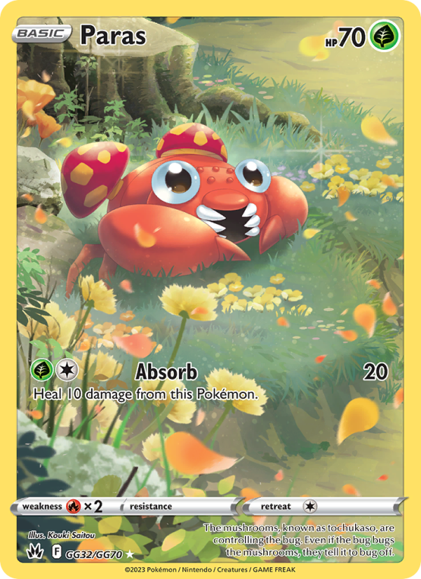 Paras (GG32/159) Holographic card image