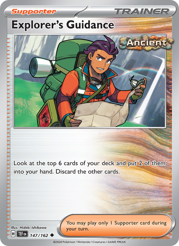 Explorer's Guidance (147/162) Reverse Holo card image
