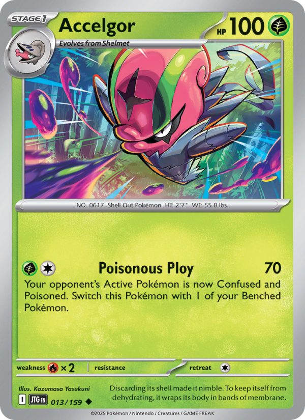 Accelgor (013/159) Reverse Holo card image