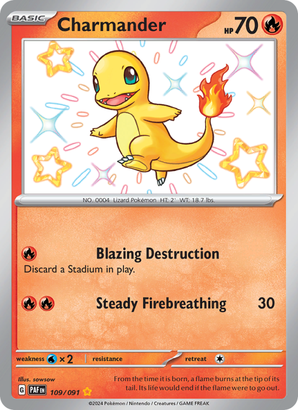 Charmander (109/91) Holographic card image