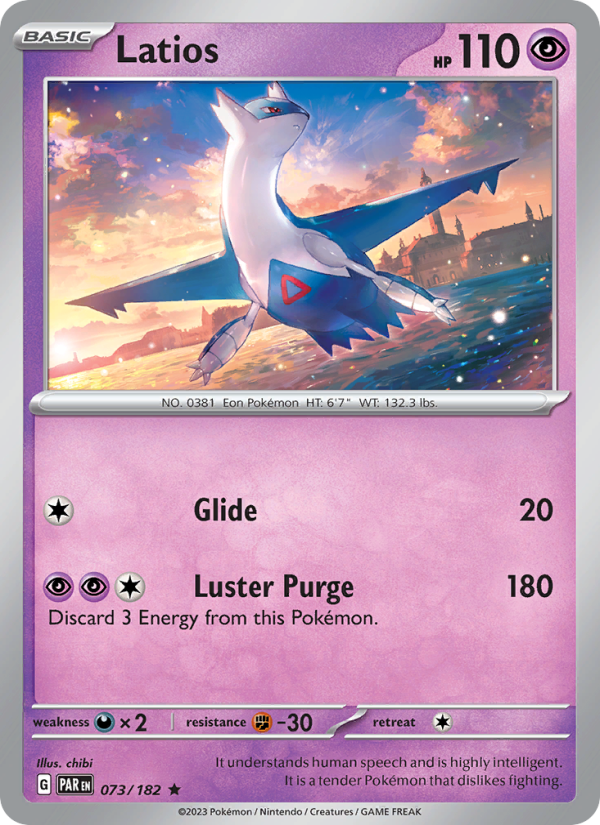 Latios (073/182) Holographic card image
