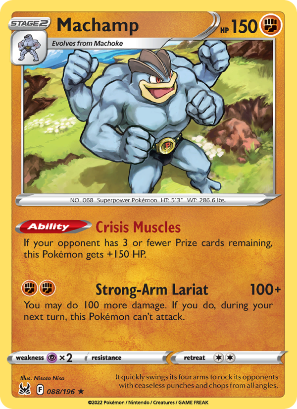 Machamp (088/196) Reverse Holo card image