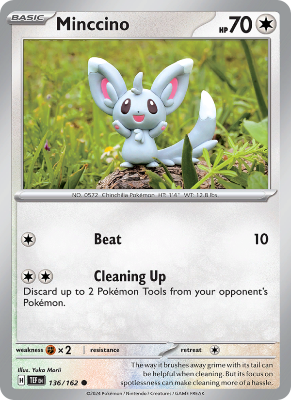 Minccino (136/162) Reverse Holo card image