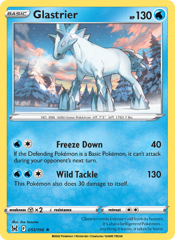 Glastrier (051/196) Reverse Holo card image
