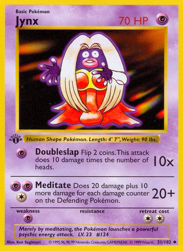 Jynx (031/102) Reverse Holo card image
