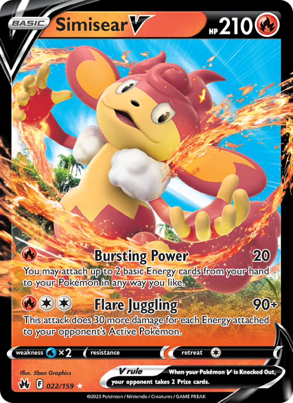 Simisear V (022/159) Holographic card image