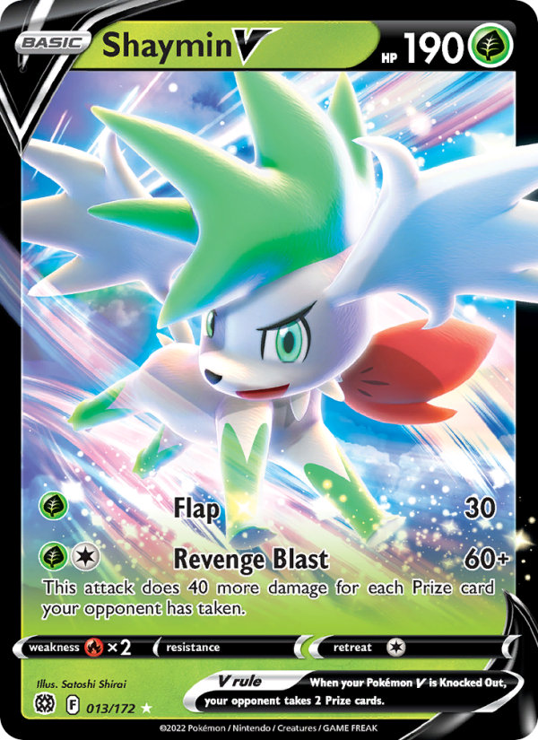 Shaymin V (013/172) Holographic card image