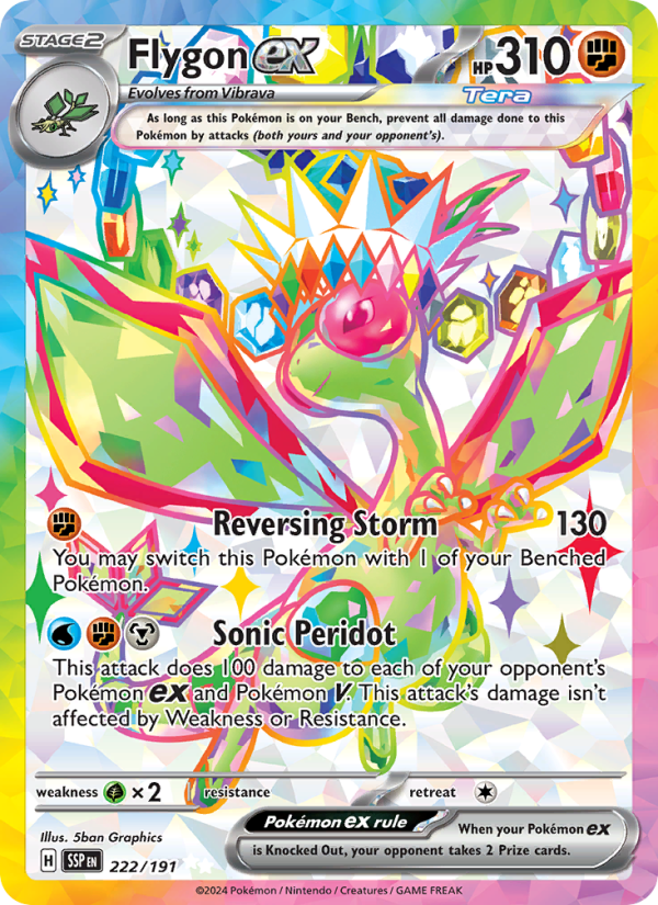 Flygon ex (222/191) Holographic card image
