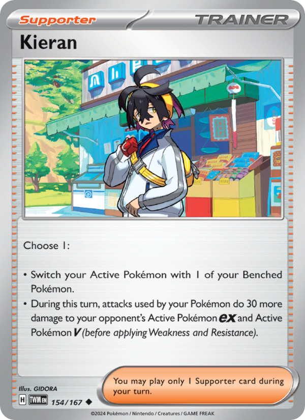 Kieran (154/167) Reverse Holo card image
