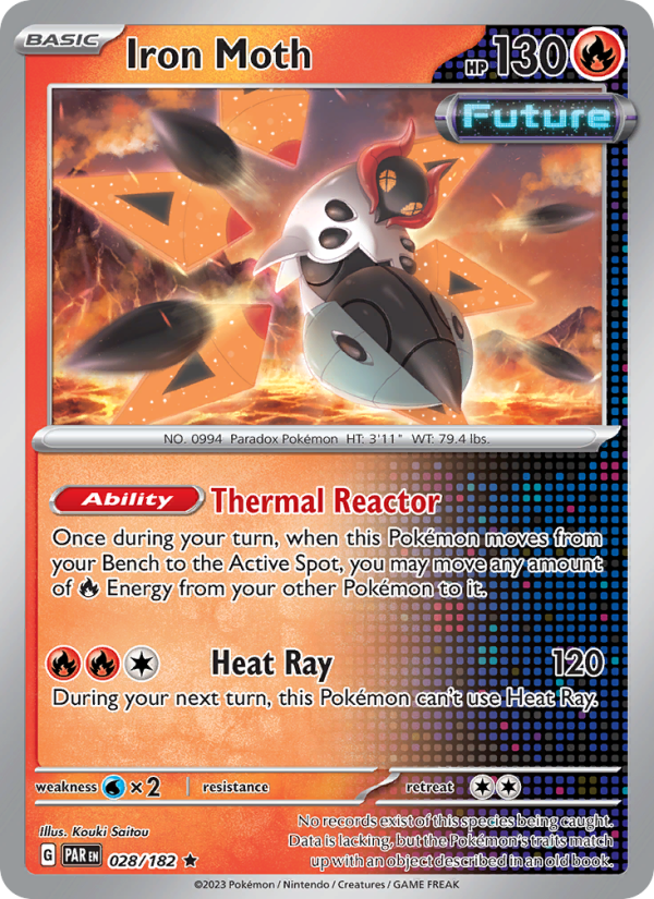Iron Moth (028/182) Holographic card image