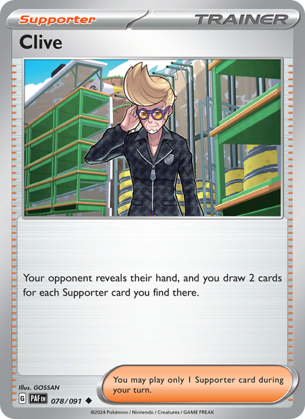 Clive (078/91) Reverse Holo card image
