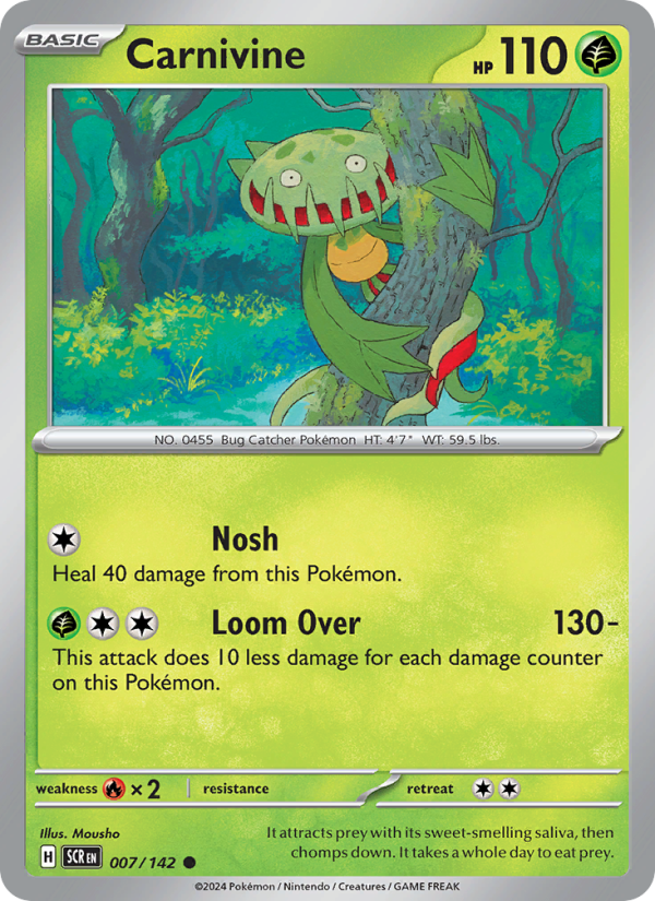 Carnivine (007/142) Reverse Holo card image
