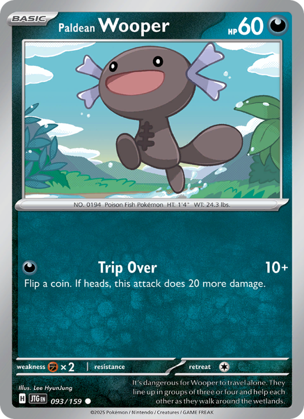 Paldean Wooper (093/159) Reverse Holo card image
