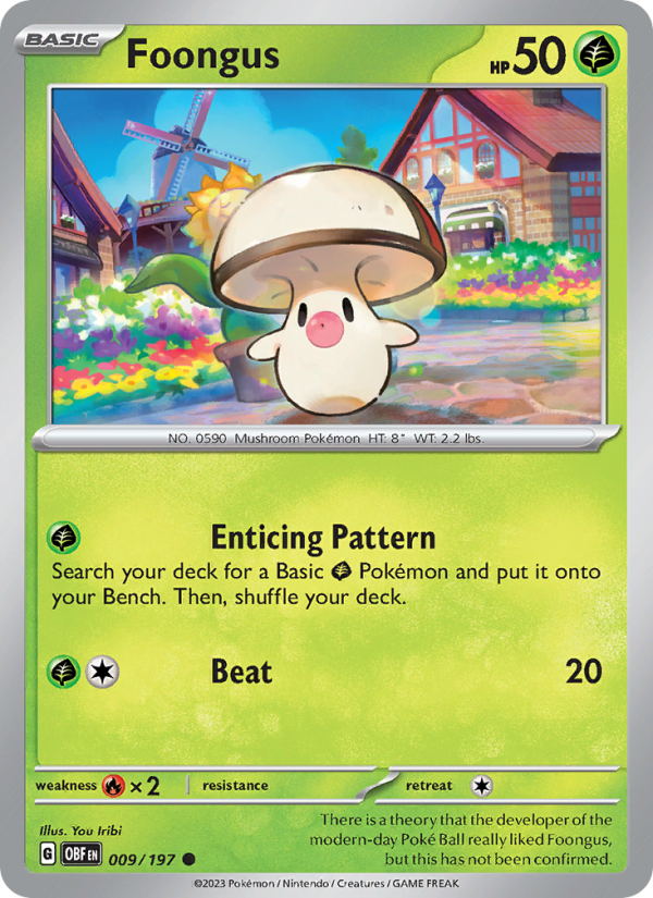 Foongus (009/197) Reverse Holo card image