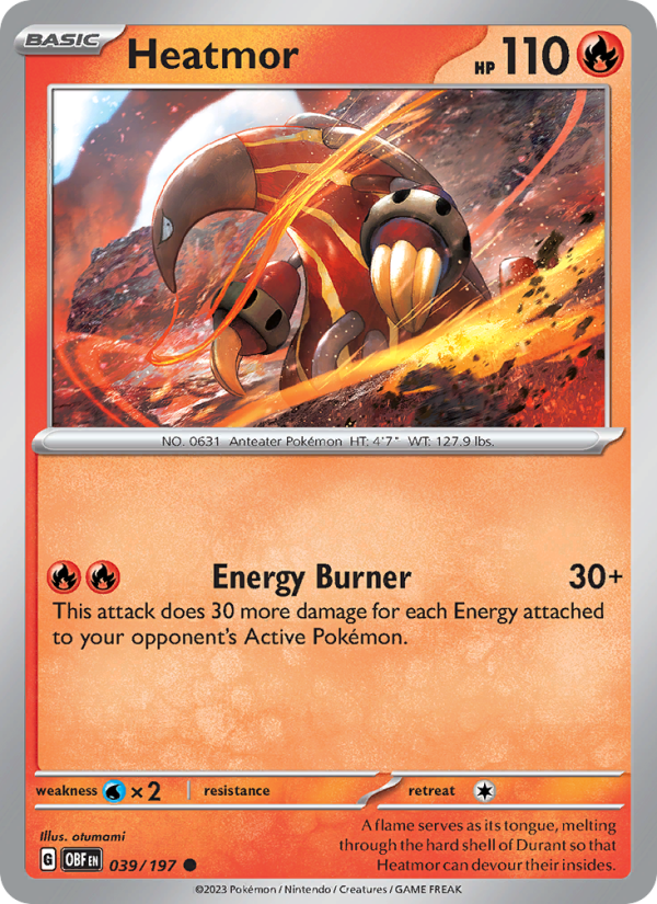Heatmor (039/197) Reverse Holo card image