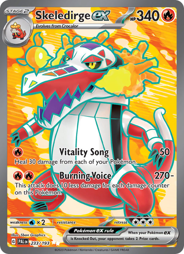 Skeledirge ex (233/193) Holographic card image