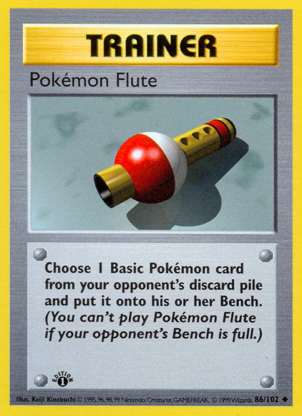 Pokémon Flute (086/102) Reverse Holo card image