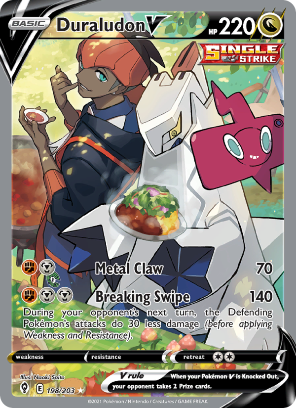 Duraludon V (198/203) Holographic card image