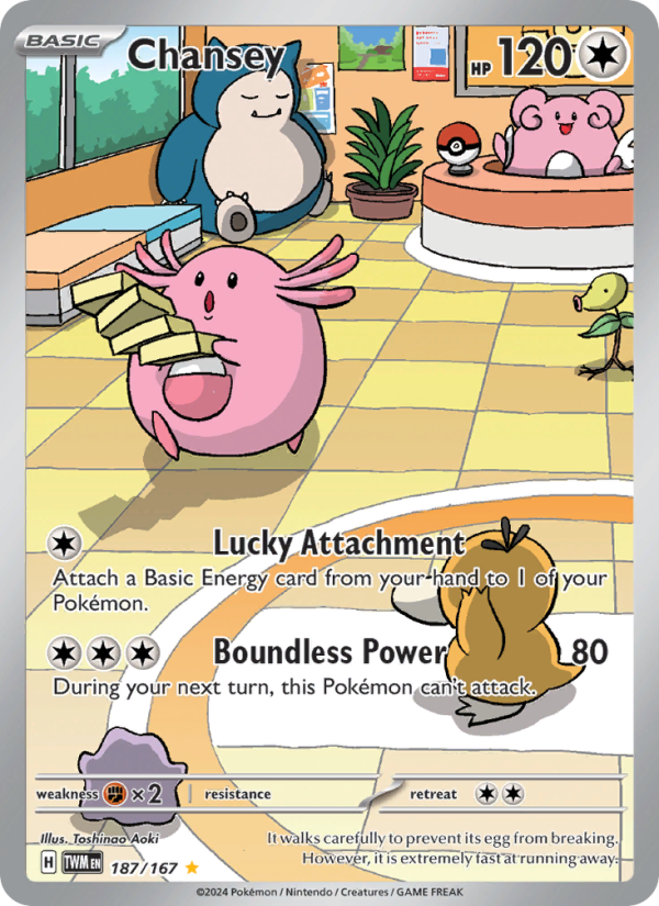 Chansey (187/167) Holographic card image