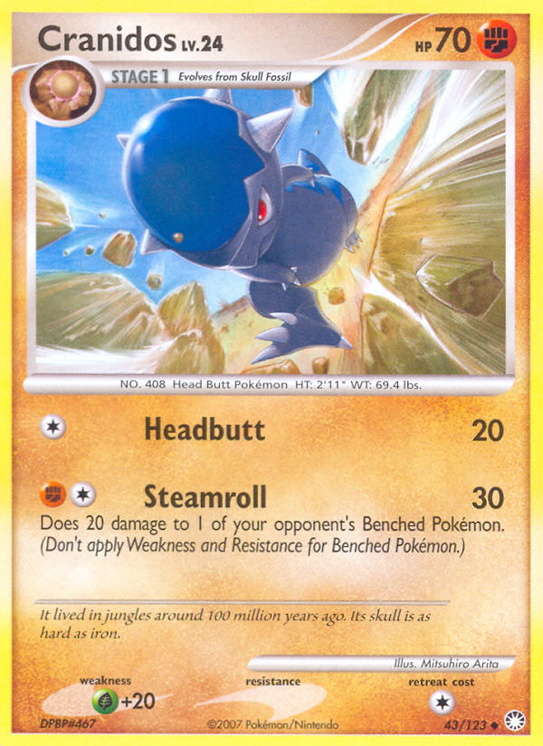 Cranidos (043/122) Reverse Holo card image