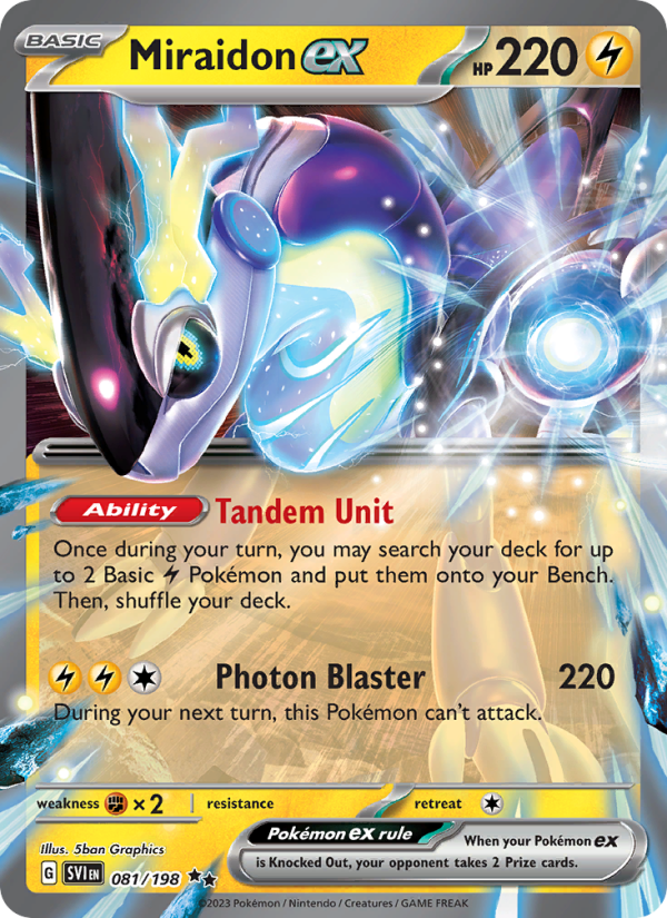 Miraidon ex (081/198) Holographic card image