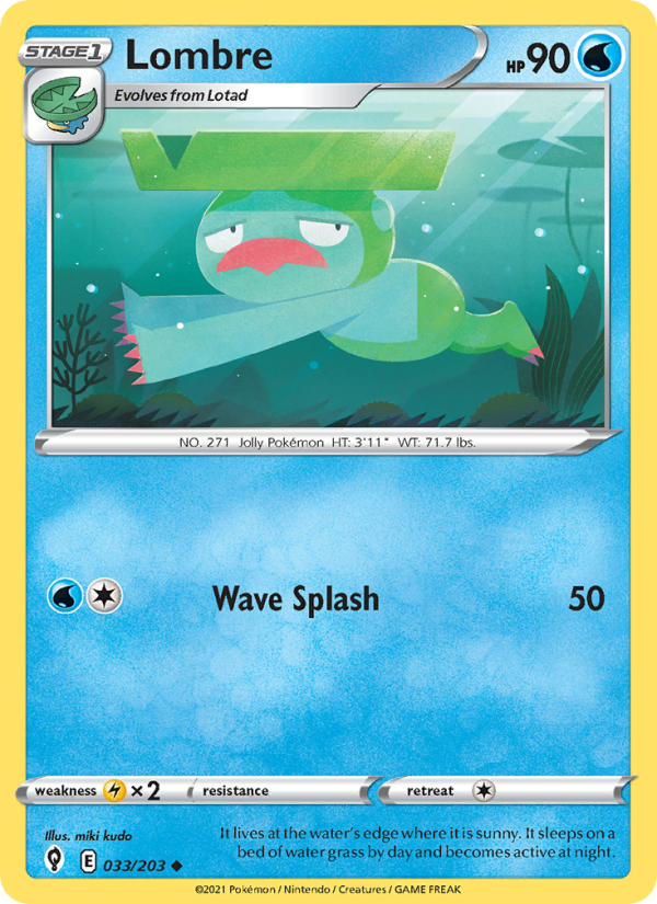 Lombre (033/203) Reverse Holo card image