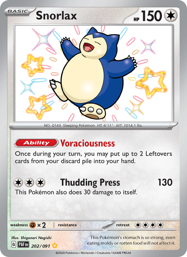 Snorlax (202/91) Holographic card image