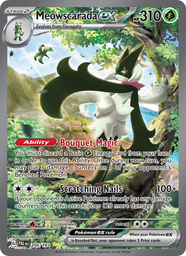 Meowscarada ex (256/193) Holographic card image